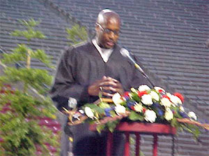 Guest Speaker Dewayne (J.R.) Coleman Delivers His Message 