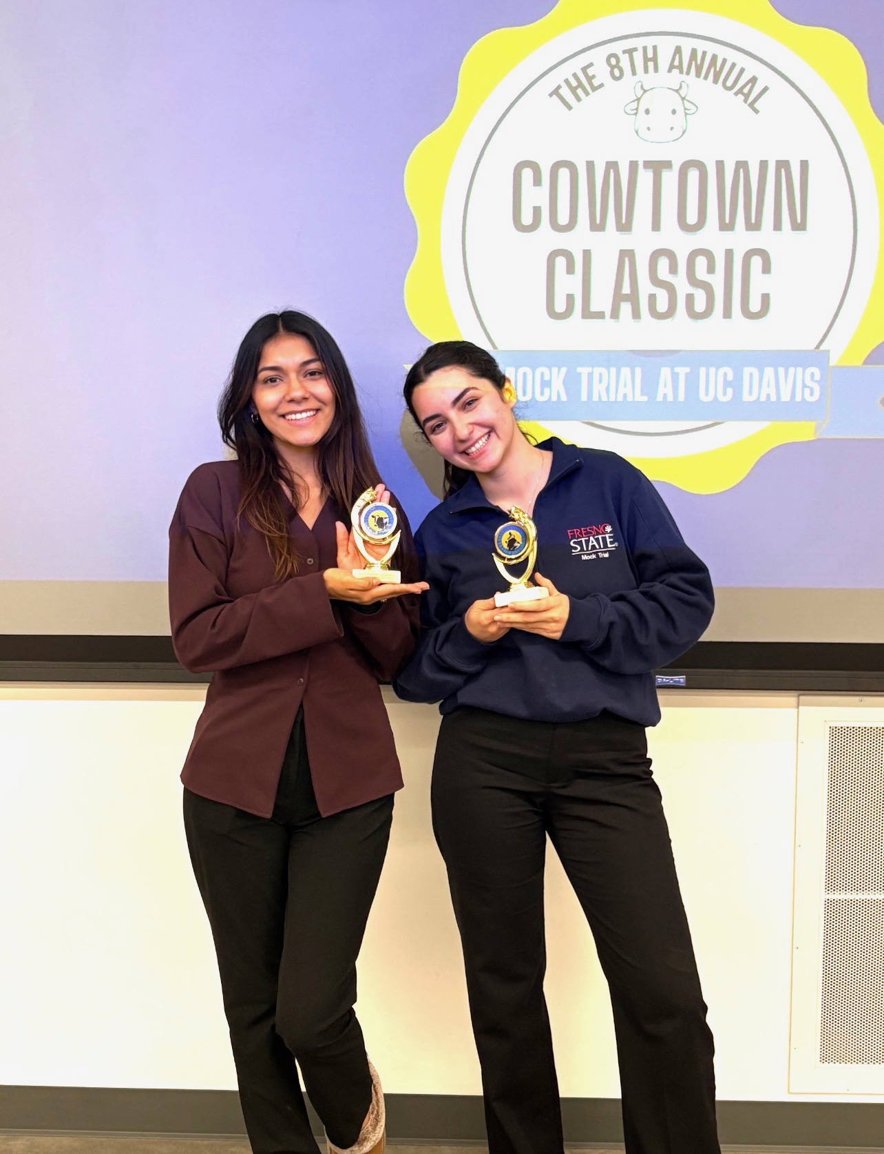 Cowtown Classic photo of two Mock Trial students