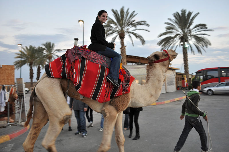 Woman Riding a Camel