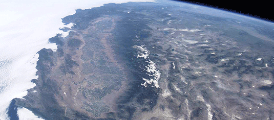 San Joaquin Valley from space
