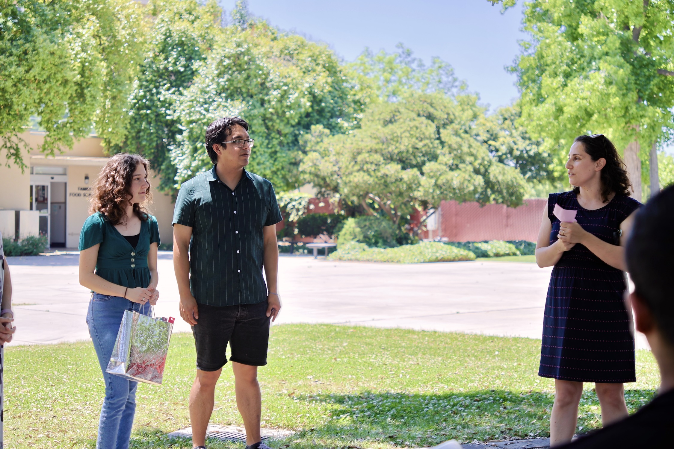 Dr. Shatz, Victor Martinez-Ambriz, and Victoria Clyburne