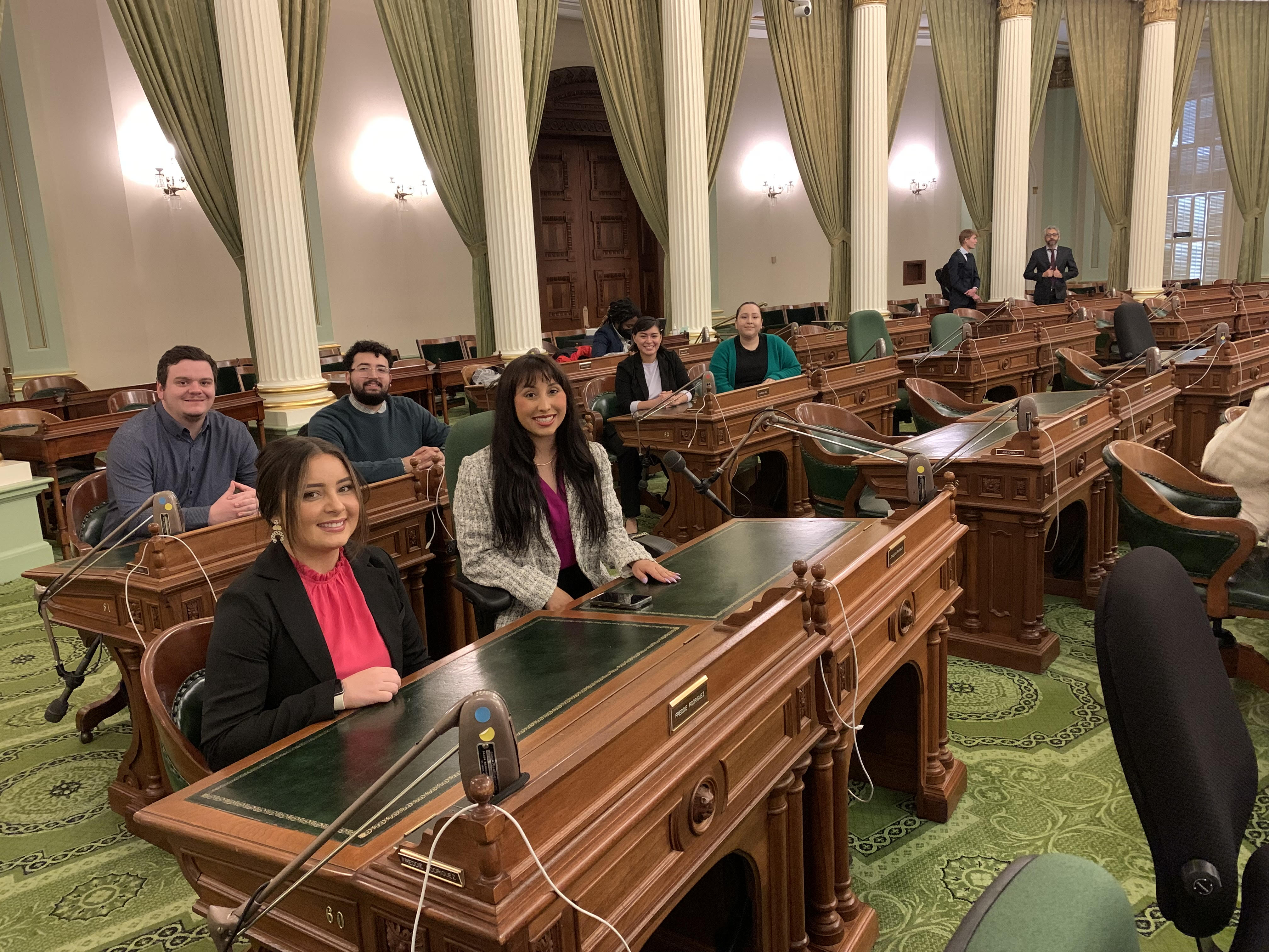 Students learning to be legislators