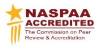 naspaa logo in gold and burgandy