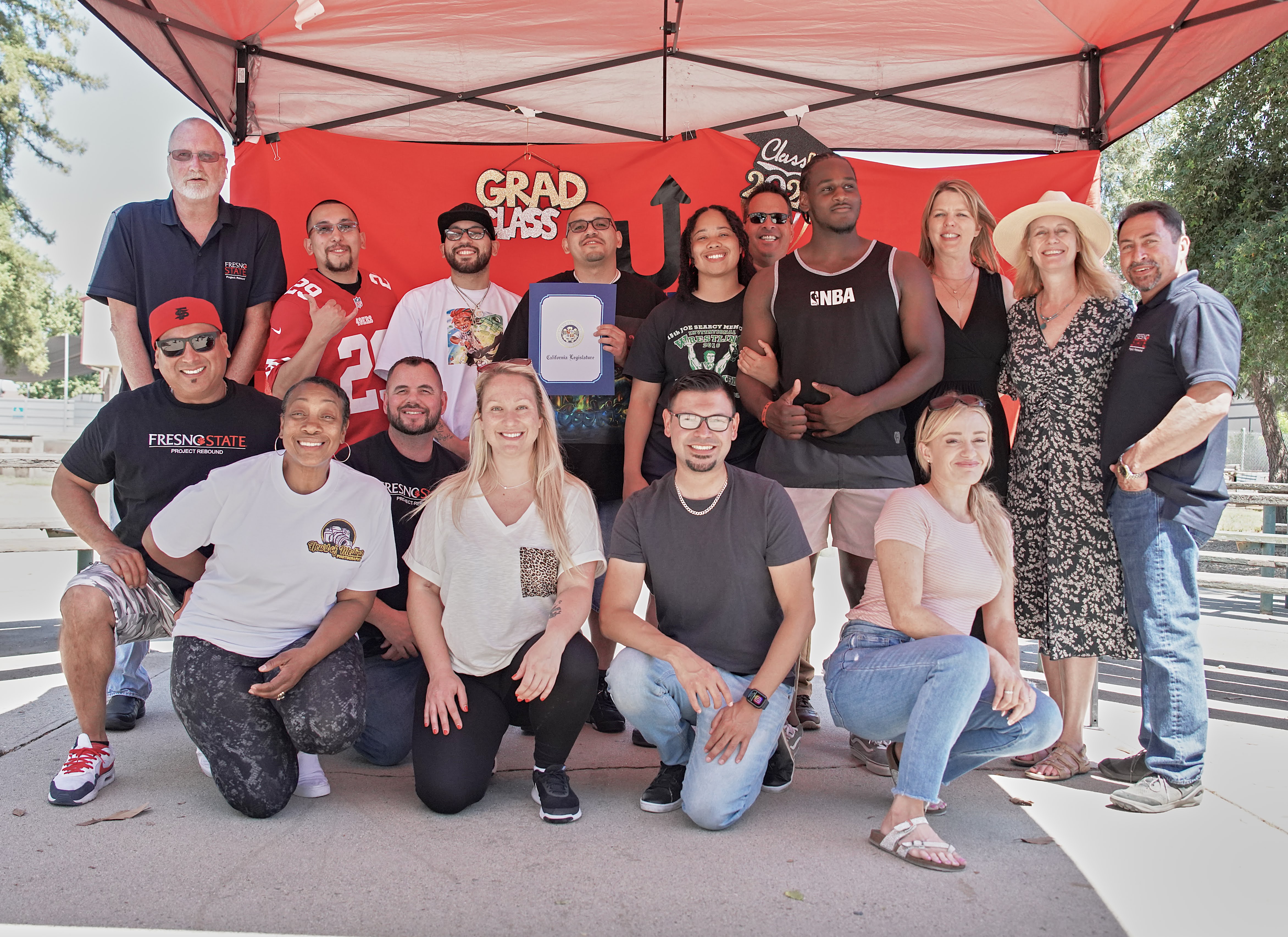 Group Photo with graduates and staff for graduates '23