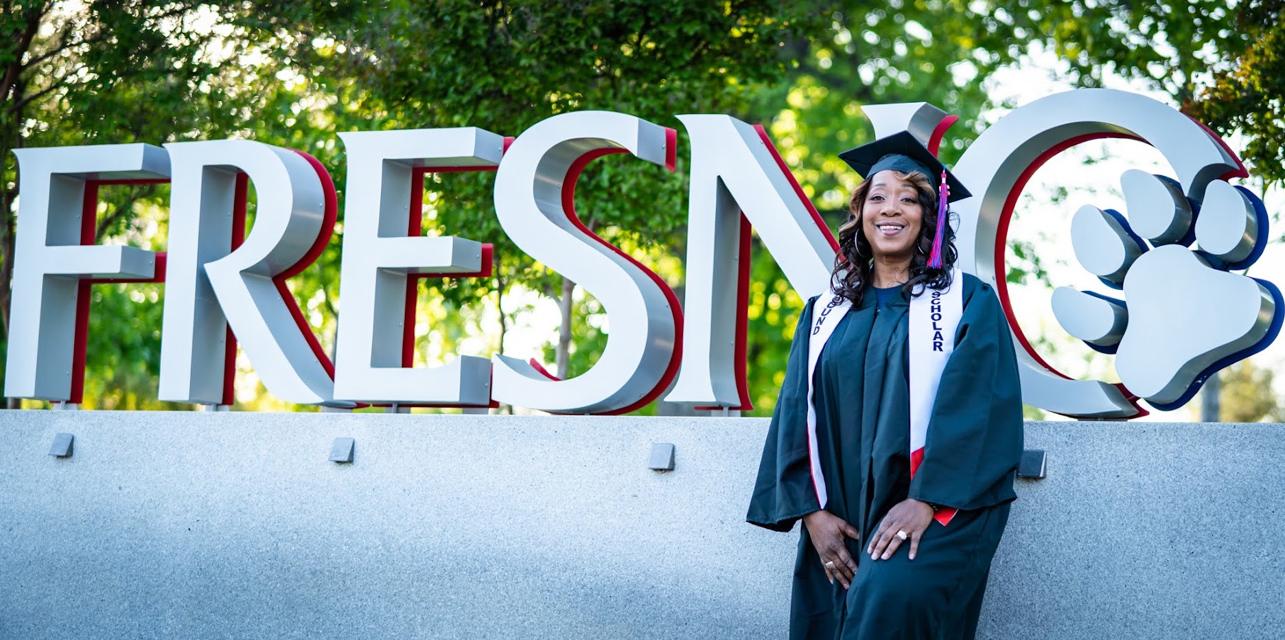 Graduate with California State University, Fresno logo